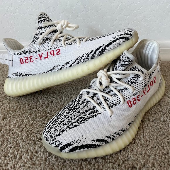 Yeezy SPLY Boost 350 V2 Zebra, Sz 11 - Picture 1 of 7
